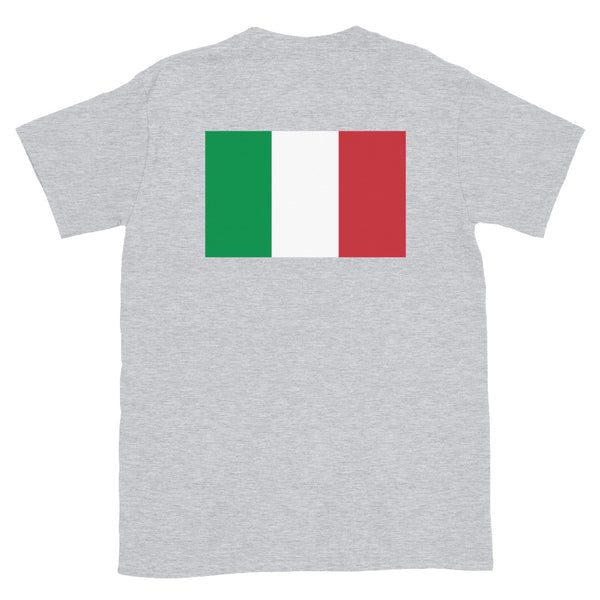 Italia Bar with Flag Back Short-Sleeve Unisex T-Shirt
