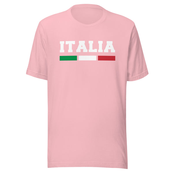 Italia Bar with Flag Back Unisex t-shirt