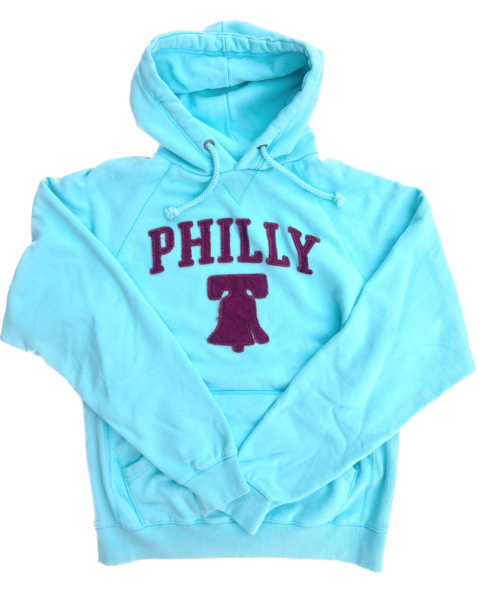 Philly Liberty Bell Hoodie - Phillies Light Blue/Maroon