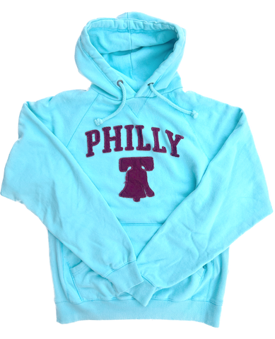 Philly Liberty Bell Hoodie - Phillies Light Blue/Maroon