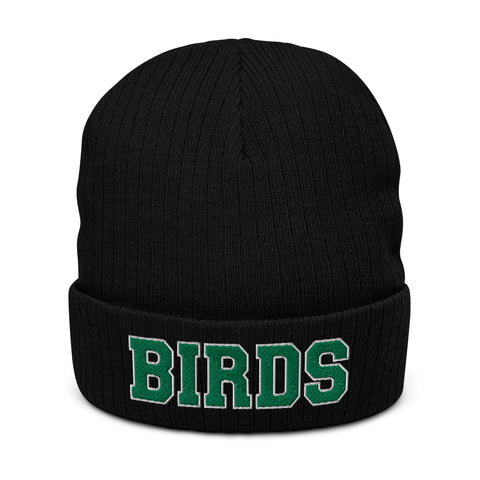 BIRDS Ribbed knit beanie in Eagles colors