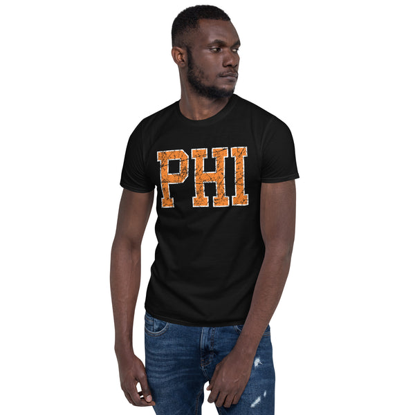 PHI Short-Sleeve Unisex T-Shirt in Philadelphia Flyers Colors