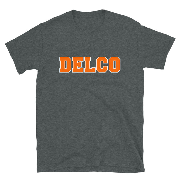 DELCO Short-Sleeve Unisex T-Shirt in Philadelphia Flyers Colors